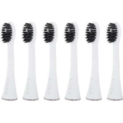 Ailoria, Testine per spazzolino, Testa dello spazzolino Charcoal 6 pezzi (6x) Ailoria, Testine per spazzolino, Testa dello spazzolino Charcoal 6 pezzi (6x)