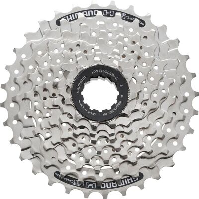 Cassetta Shimano Acera CS-HG41 a 8 velocità - Argento - Dimensione: 11-34T Cassetta Shimano Acera CS-HG41 a 8 velocità - Argento - Dimensione: 11-34T