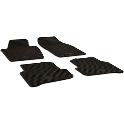 Walser, Tappetino auto, Tappetini in gomma adatti per Skoda Fabia III, 2005-2012, tappetini per auto in gomma (2 tappetini anteriori + 2 tappetini posteriori) Walser, Tappetino auto, Tappetini in gomma adatti per Skoda Fabia III, 2005-2012, tappetini per auto in gomma (2 tappetini anteriori + 2 tappetini posteriori)