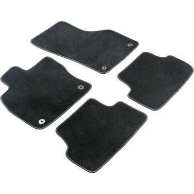 Walser, Tappetino auto, Tappetini Premium per VW Polo 5 2009-2022, Seat Ibiza 5 2017-oggi (2 tappetini anteriori + 2 tappetini posteriori) Walser, Tappetino auto, Tappetini Premium per VW Polo 5 2009-2022, Seat Ibiza 5 2017-oggi (2 tappetini anteriori + 2 tappetini posteriori)