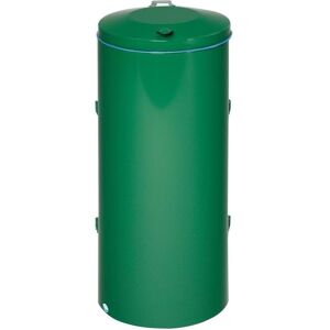 VAR Contenitore rifiuti in acciaio 120L - Doppia porta, Verde VAR Contenitore rifiuti in acciaio 120L - Doppia porta, Verde
