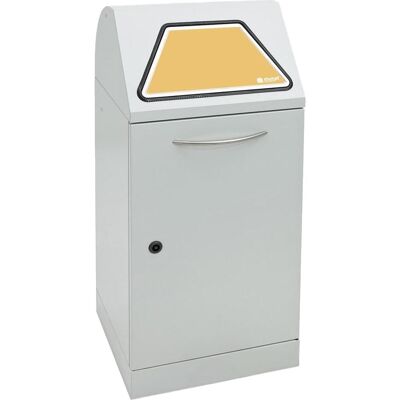 Kaiserkraft - 60L - coperchio a ribaltamento manuale - grigio - Bidone rifiuti Kaiserkraft - 60L - coperchio a ribaltamento manuale - grigio - Bidone rifiuti