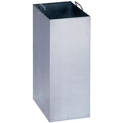 Contenitore in acciaio zincato - 40L - Accessorio per separazione rifiuti Contenitore in acciaio zincato - 40L - Accessorio per separazione rifiuti