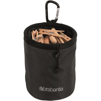 Brabantia Sacchetto per mollette, Accessori per stirare + cura del bucato, Nero Brabantia Sacchetto per mollette, Accessori per stirare + cura del bucato, Nero
