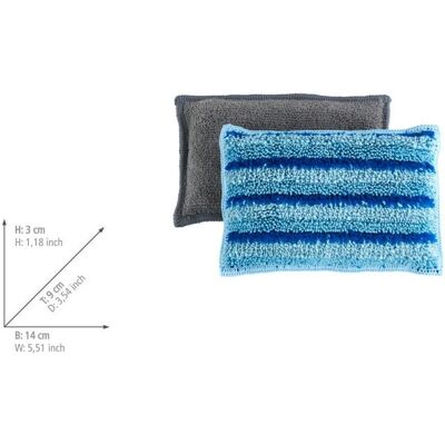 8x Wenko Miko, Utensili pulizia, Blu, Grigio 8x Wenko Miko, Utensili pulizia, Blu, Grigio