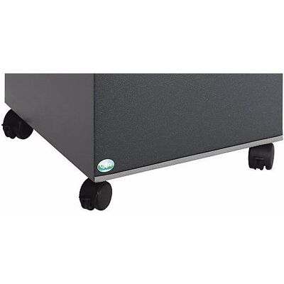 VAR Set di rotelle, 4 rotelle pivottanti frenanti, per contenitore per la raccolta, Pattumiera, Nero VAR Set di rotelle, 4 rotelle pivottanti frenanti, per contenitore per la raccolta, Pattumiera, Nero