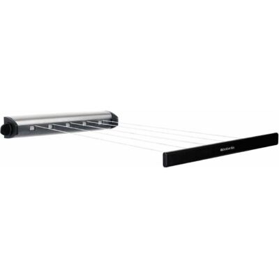 Brabantia Linea di asciugatura a strappo, Stendibiancheria, Nero, Grigio Brabantia Linea di asciugatura a strappo, Stendibiancheria, Nero, Grigio