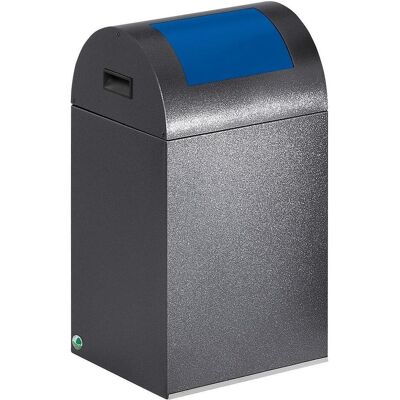 VAR Contenitori per la raccolta differenziata autoestinguenti, capacità 43 l, largh., Pattumiera, Blu, Argento VAR Contenitori per la raccolta differenziata autoestinguenti, capacità 43 l, largh., Pattumiera, Blu, Argento