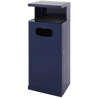 kaiserkraft Cestino per i rifiuti con copertura per posacenere, alluminio, Pattumiera, Blu kaiserkraft Cestino per i rifiuti con copertura per posacenere, alluminio, Pattumiera, Blu