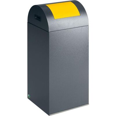 VAR Contenitori per la raccolta differenziata autoestinguenti, capacità 60 l, largh., Pattumiera, Argento VAR Contenitori per la raccolta differenziata autoestinguenti, capacità 60 l, largh., Pattumiera, Argento