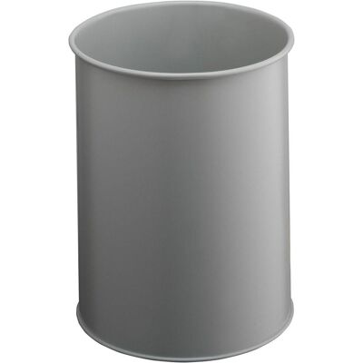 Durable, Bidone della spazzatura, metallo, 15L, grigio Durable, Bidone della spazzatura, metallo, 15L, grigio