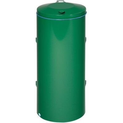 VAR Contenitore rifiuti in acciaio 120L - Doppia porta, Verde VAR Contenitore rifiuti in acciaio 120L - Doppia porta, Verde