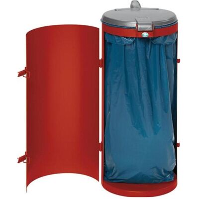 kaiserkraft Raccoglitore di rifiuti in lamiera per sacco da 120 l, Pattumiera, Rosso kaiserkraft Raccoglitore di rifiuti in lamiera per sacco da 120 l, Pattumiera, Rosso