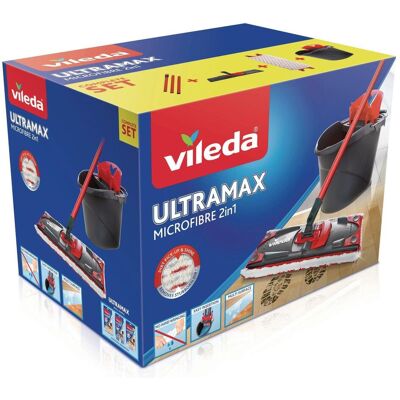 Vileda UltraMax, Utensili pulizia, Rosso, Nero Vileda UltraMax, Utensili pulizia, Rosso, Nero