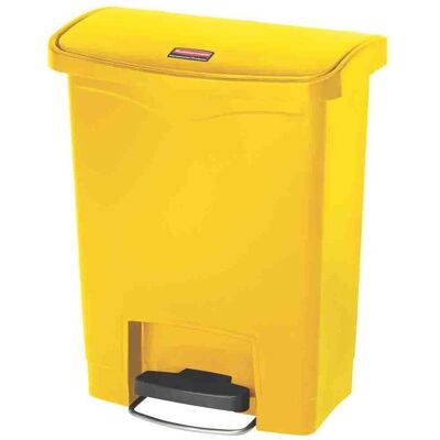 Secchiello a pedale Rubbermaid Slim Jim - 30L, Giallo, Uso interno Secchiello a pedale Rubbermaid Slim Jim - 30L, Giallo, Uso interno
