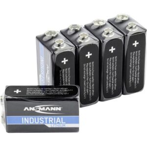 Ansmann Batteria a blocco da 9 V al litio (5 pz., 9V Block, 1200 mAh), Batterie + pile Ansmann Batteria a blocco da 9 V al litio (5 pz., 9V Block, 1200 mAh), Batterie + pile