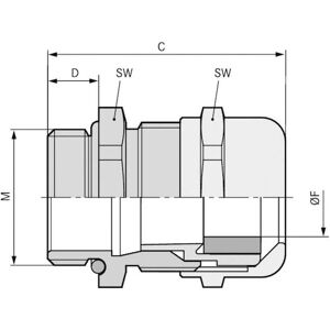 LappKabel Skintop Msr-M 16X1,5 ATEX - Vite di tenuta LappKabel Skintop Msr-M 16X1,5 ATEX - Vite di tenuta