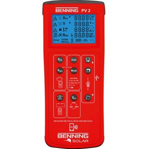 Benning PV 2 - Tester fotovoltaico - Resistenza isolamento, USB Benning PV 2 - Tester fotovoltaico - Resistenza isolamento, USB