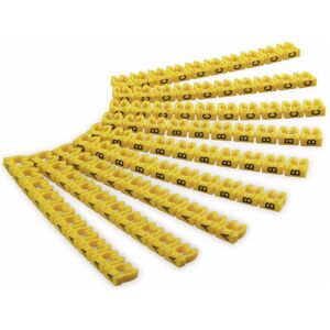 Goobay, Accessori per il collegamento dei cavi, Clip segnacavo "Lettere A-C", per cavi di diametro fino a 4 mm, 4 mm Goobay, Accessori per il collegamento dei cavi, Clip segnacavo "Lettere A-C", per cavi di diametro fino a 4 mm, 4 mm