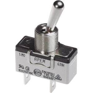 APEM 637H/2, Pulsante + Interruttore, Argento APEM 637H/2, Pulsante + Interruttore, Argento