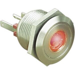 Eska Bulgin MPI001/28/RD Pulsante antivandalismo - IP66, Rosso Eska Bulgin MPI001/28/RD Pulsante antivandalismo - IP66, Rosso