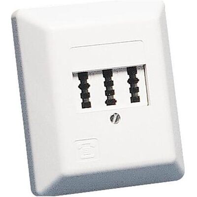 Rutenbeck Bianco 3x6 NFN Presa a Parete - Accessorio Telefonico Rutenbeck Bianco 3x6 NFN Presa a Parete - Accessorio Telefonico