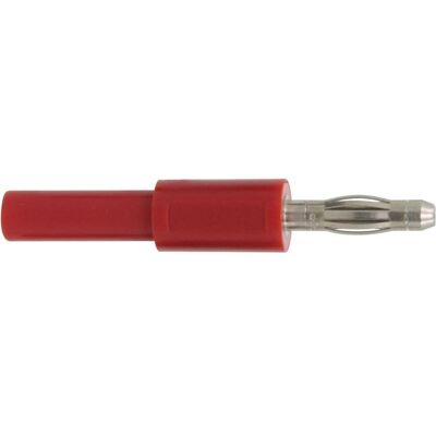 Donau Adattatore Spina 4mm Presa 2mm Rosso, Cavo + Spina elettrica, Rosso Donau Adattatore Spina 4mm Presa 2mm Rosso, Cavo + Spina elettrica, Rosso