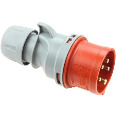 PCE - pc Electric 015-6tt Connettore di alimentazione IP44 5 poli Rosso PCE - pc Electric 015-6tt Connettore di alimentazione IP44 5 poli Rosso
