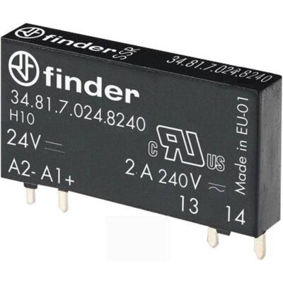 Finder Relè a stato solido - 2A, 240V, Montaggio PCB - SPST Finder Relè a stato solido - 2A, 240V, Montaggio PCB - SPST