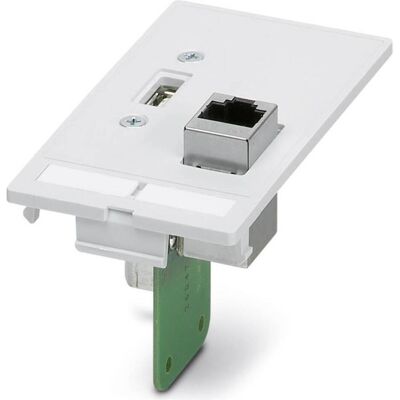Phoenix Contact SI-FP-R1A-U1A - Piastra frontale dati - USB, RJ45, 50.7x87.5mm Phoenix Contact SI-FP-R1A-U1A - Piastra frontale dati - USB, RJ45, 50.7x87.5mm