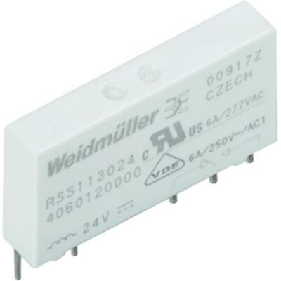 Weidmüller RSS 112024 - Relé PCB inseribile 24 V DC, 6 A, 1 contatto di cambio Weidmüller RSS 112024 - Relé PCB inseribile 24 V DC, 6 A, 1 contatto di cambio