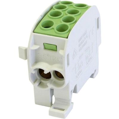 HoraeTec 080210-2-3 Terminale - 125A, 690V, Verde, Giallo, Grigio HoraeTec 080210-2-3 Terminale - 125A, 690V, Verde, Giallo, Grigio