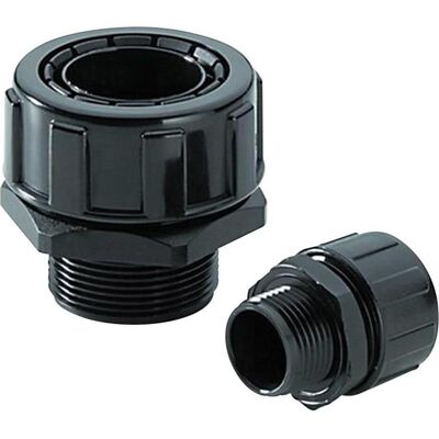 LAPP M20.2 Raccordo Nero - IP65, Dritto, Poliammide LAPP M20.2 Raccordo Nero - IP65, Dritto, Poliammide