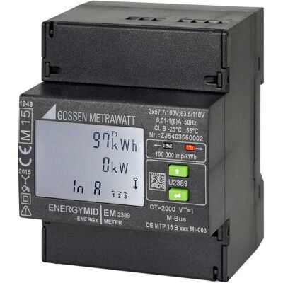 Gossen Metrawatt U2389-V015 Misuratore di energia - Multifunzionale 4 fili Gossen Metrawatt U2389-V015 Misuratore di energia - Multifunzionale 4 fili