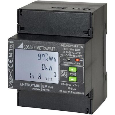 Gossen Metrawatt U2389-V011 Misuratore di energia compatto - Misuratore di energia Gossen Metrawatt U2389-V011 Misuratore di energia compatto - Misuratore di energia