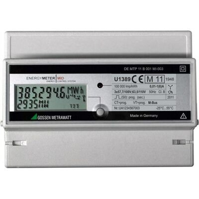 Gossen, Misuratore energia, Contatore trifase con trasformatore Gossen, Misuratore energia, Contatore trifase con trasformatore
