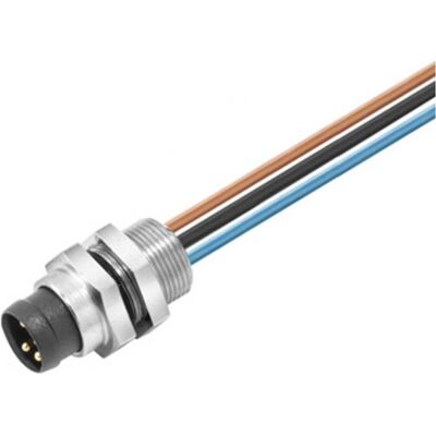 Connettore M8 per sensori/attuatori Weidmüller 1861280000 - Incasso, 3 pin Connettore M8 per sensori/attuatori Weidmüller 1861280000 - Incasso, 3 pin