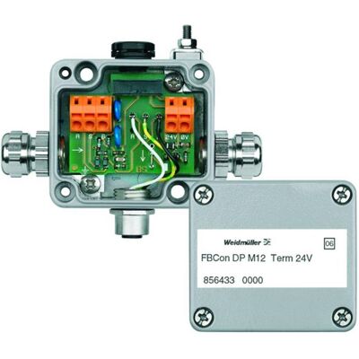 Weidmüller Distributore standard FBCON DP M12, Cavo + Spina elettrica, Grigio Weidmüller Distributore standard FBCON DP M12, Cavo + Spina elettrica, Grigio