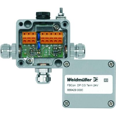 Weidmüller Distributore standard con terminatore di bus (Morsettiere), Accessori di elettronica + Alloggiamento, Grigio Weidmüller Distributore standard con terminatore di bus (Morsettiere), Accessori di elettronica + Alloggiamento, Grigio