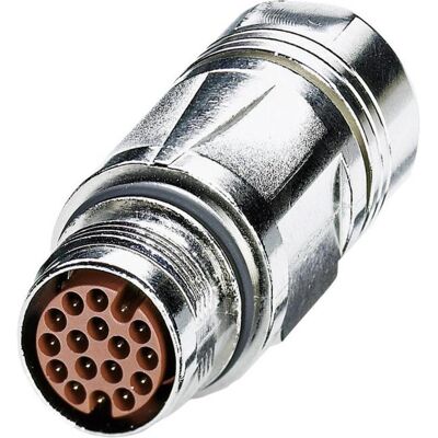 Phoenix Contact Connettore di accoppiamento M17 ST-, Cavo + Spina elettrica, Argento Phoenix Contact Connettore di accoppiamento M17 ST-, Cavo + Spina elettrica, Argento