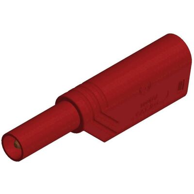 SKS Tappo a lamella di sicurezza St, Cavo + Spina elettrica, Rosso SKS Tappo a lamella di sicurezza St, Cavo + Spina elettrica, Rosso