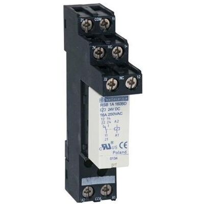 Relè di potenza Schneider Electric RSB1A160BD - SPDT 24V DC 16A Relè di potenza Schneider Electric RSB1A160BD - SPDT 24V DC 16A