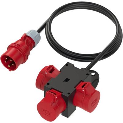 Distributore di energia PCE - 3 prese CEE, 16A, 400V - IP44, 1,5m Distributore di energia PCE - 3 prese CEE, 16A, 400V - IP44, 1,5m