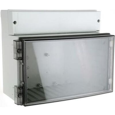 Fibox Scatola 2 pz coperch color 280x219x156mm (Case), Accessori di elettronica + Alloggiamento, Grigio, Trasparente Fibox Scatola 2 pz coperch color 280x219x156mm (Case), Accessori di elettronica + Alloggiamento, Grigio, Trasparente