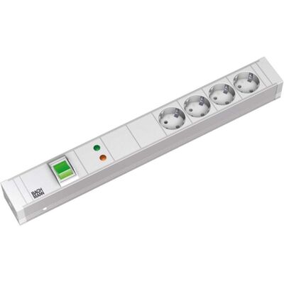 Bachmann Unità di distribuzione dell'energia 19 pollici - Bianco - 4 prese Bachmann Unità di distribuzione dell'energia 19 pollici - Bianco - 4 prese