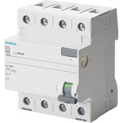 Siemens - 5SV47440 - 4P - Interruttore differenziale residuo Siemens - 5SV47440 - 4P - Interruttore differenziale residuo