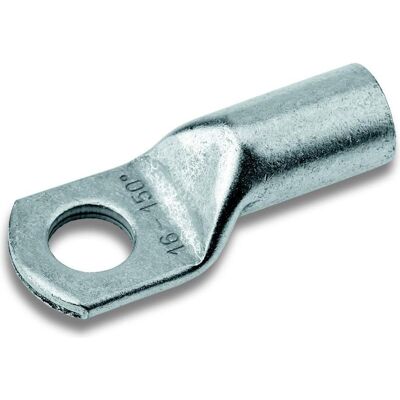 Cimco, Collegamento per cavi, Capocorda tubolare 180° M10 95 mm² foro-O 10,5 mm 180760 1 pz. Cimco, Collegamento per cavi, Capocorda tubolare 180° M10 95 mm² foro-O 10,5 mm 180760 1 pz.