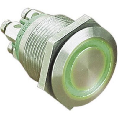 Interruttore antivandalismo Bulgin Mpi002/term/gn - 24V DC - Verde Interruttore antivandalismo Bulgin Mpi002/term/gn - 24V DC - Verde