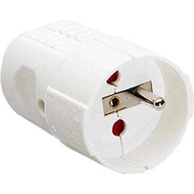 Bachmann Modello 912.273 - Spina elettrica di tipo E con terra - Bianco Bachmann Modello 912.273 - Spina elettrica di tipo E con terra - Bianco