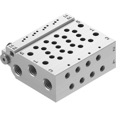 Festo 4 Position G1/8" Size 10 Valve Manifold (Vari), Accessori di elettronica + Alloggiamento Festo 4 Position G1/8" Size 10 Valve Manifold (Vari), Accessori di elettronica + Alloggiamento